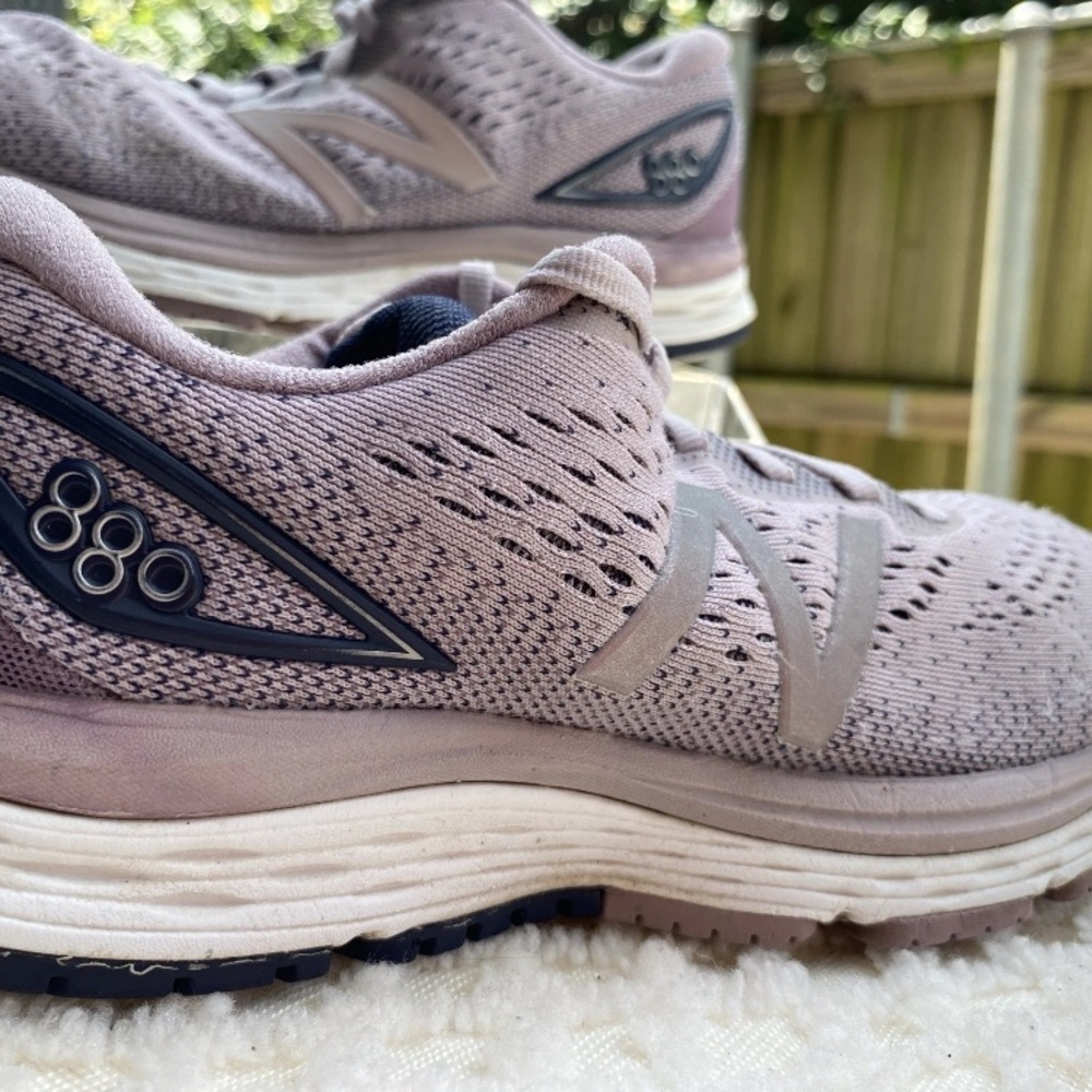 New Balance Women's Athletic Shoes in Mauve and Dark Gray